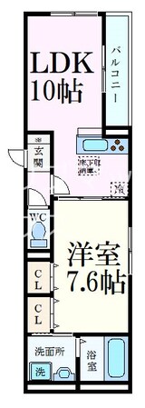 住吉駅 徒歩5分 1階の物件間取画像